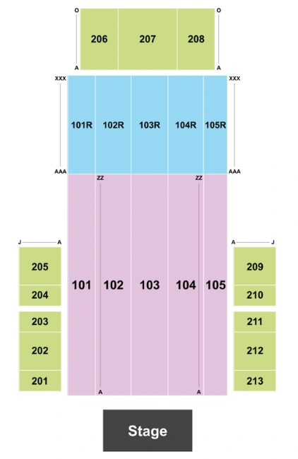 Rio Vista Outdoor Amphitheater Seating Chart